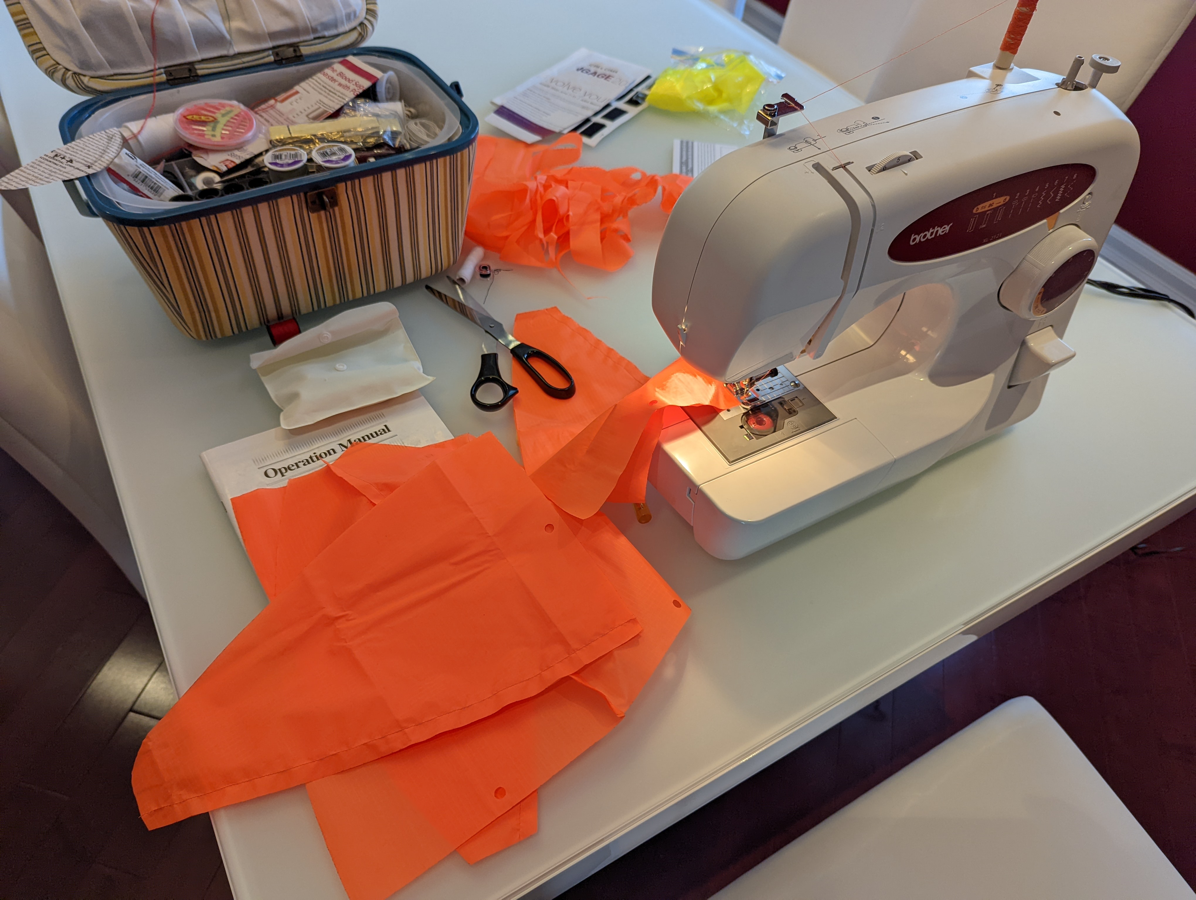 Parachute sewing